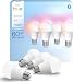 Philips Hue Essential Smart LED A60 Lampe, Weiß und Farbiges LED Leuchtmittel, E27 Fassung, 8W, 2200K-6500K, 806 Lumen LED Licht, dimmbar, kompatibel mit Alexa, Google Assistant & Apple Home, 4er Pack