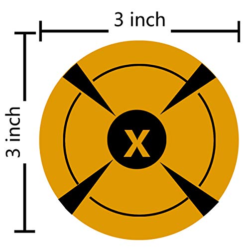 Bullseye Target Stickers - 250 Target Roll -High Visibility Neon Orange Self-Adhesive Targets For Shooting Fluorescent 3" Inch Adhesive Shooting Target Stickers #TOP3