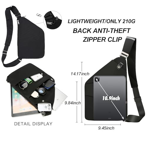 Anti Theft Crossbody Travel Bags for Women Men Cross Body Slim Sling Handbags with S Hook Antitheft3