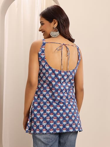 Image of Libas Printed Cotton Straight Kurti for Women Suit