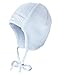 Produktbild maximo Baby-Jungen Babystrickmütze, ausgenäht, Bindeband Mütze, Blau (zartblau 33), 35 cm (Herstellergröße: 35)