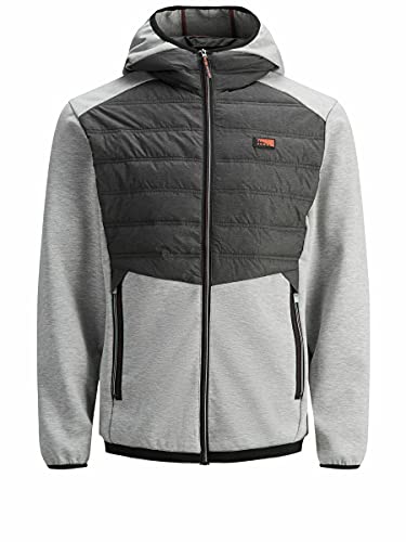Image of JACK & JONES Men's Jcotoby Hybrid Jacket Noos 12184739, Light Grey Melange/, M
