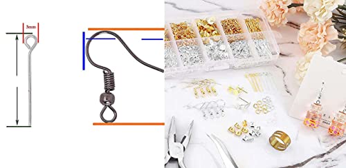 Image of DIY Crafts 25 Gram Silver Earring Hooks for Jewelry Making Kit - Mix for Making Earrings (25 Gram, Silver)