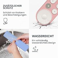 kwmobile Hülle Fernbedienung kompatibel mit Google TV Streamer 4K Hülle - Silikon Case für TV Zubehör in Altrosa – Ansicht 4