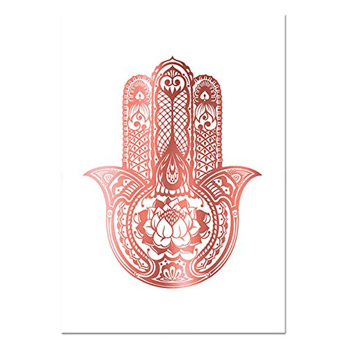 Fleur de vie affiche toile rose gold peinture murale decoration chambre 30x45