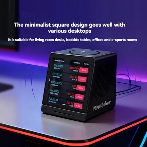 Miner de Bitcoin MO01 para escritorio con altavoz Bluetooth y pantalla 2