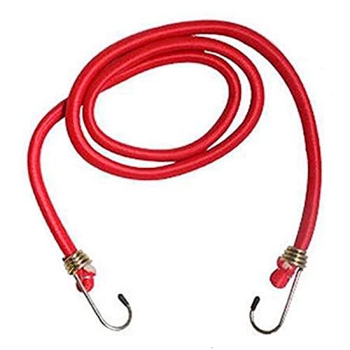 Acan Pulpo elástico de Color Surtido y de 150 x 1 cm. Cable elástico para Distintas Funciones con Enganche en Ambos Extremos. Cinta elástica para sujeción.