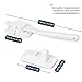 CLYMENE Cat Door Latch & Stopper, Adjustable Child Proof Door Lock and Pinch Guard, Let's Cats in and Keeps Dogs Out of Litter & Food, No Need for Pet Gates or Interior Cat Door (White)