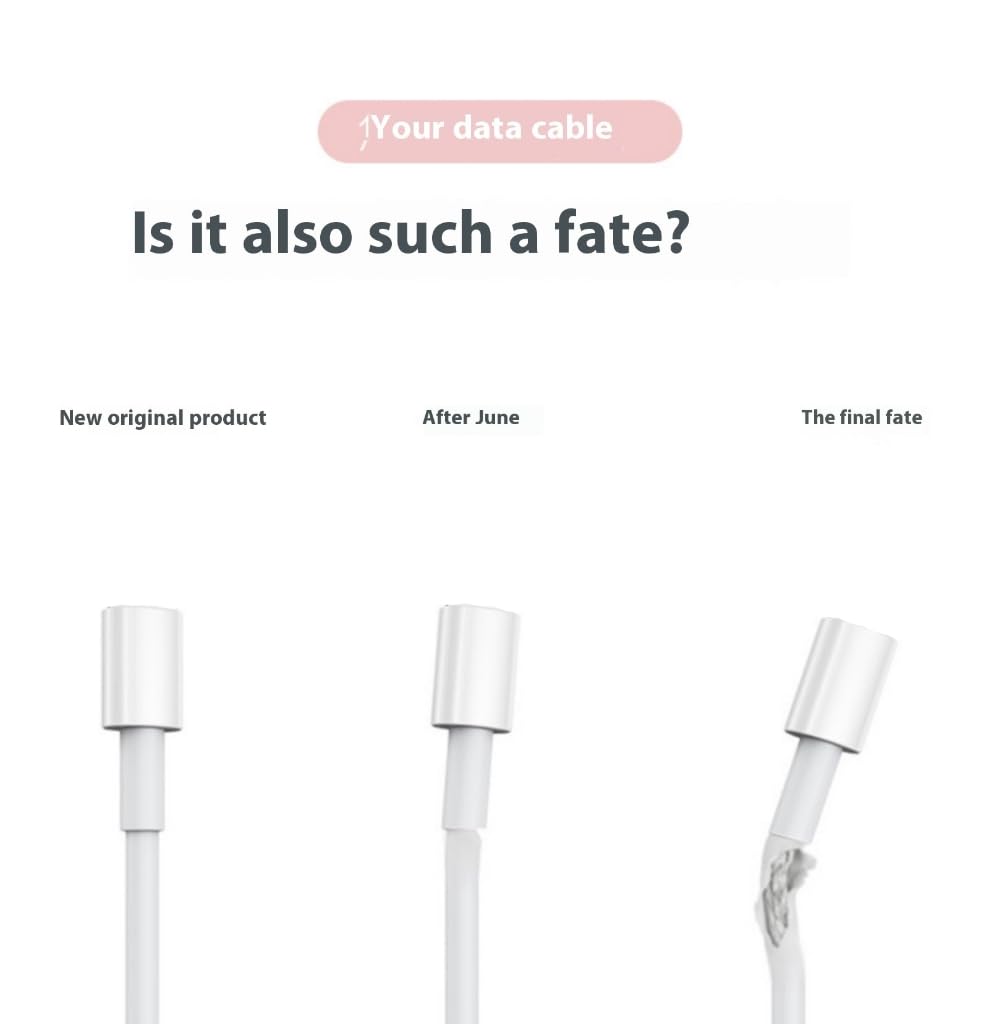 4Pieces Bend Resistant Silicone Cord Protectors Dustproof Charging Cable Protector Accessories Flexible Silicone Guards
