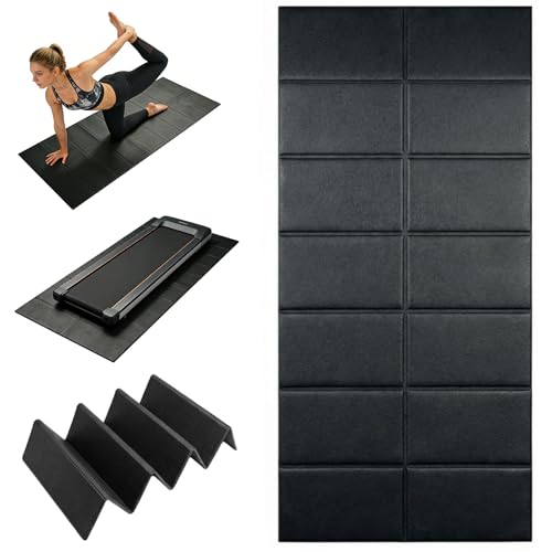 Tapete para cinta de correr en suelo de madera alfombra protectora de goma antideslizante para casa