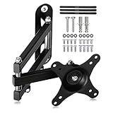 suptek Support TV Mural pour Moniteur et Télévision Plat/Incurvé de 15 32 Pouces, Rotation à 360° Inclinaison 20°, VESA 75x75 / 100x100mm jusqu'à 13 kg, Support Mural TV, Noir, MA2720