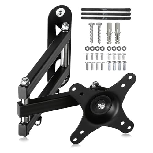 suptek TV Wandhalterung Fernseher Halterung Wandhalterung Schwenkbar Neigbar Drehbar für 15-32 Zoll Flach&Curved TV oder Monitor, PC Monitor Halterung Wand bis zu 13Kg VESA 100x100mm/75x75mm (MA2720)
