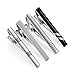 NSUQOA JSEIAJB Men's Classic Business Tie Clip Set Creative Silver Fashion Tie Clip Black Men
