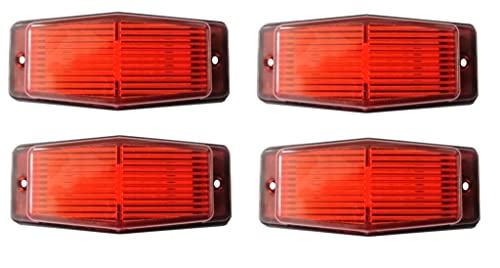 4 luces LED de doble quemador, estilo ámbar, luz de marcador frontal, estilo retro, compatible con camiones Scania