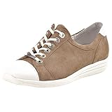  Waldläufer Damen Schnürschuh Hemma Weite H 3,5 UK Hellbraun