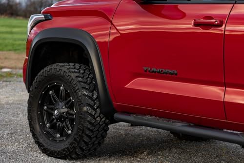 Rough Country Sport Fender Flares for Toyota Tundra (2022-2026) - 1" Tire Coverage, 5" Height, UV-Protected, Paintable Matte Black by Rough Country - Image 8