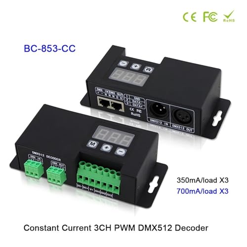Décodeur LED DMX512 PWM BC-853 à 3 canaux CC CV pour éclairage RVB - 3