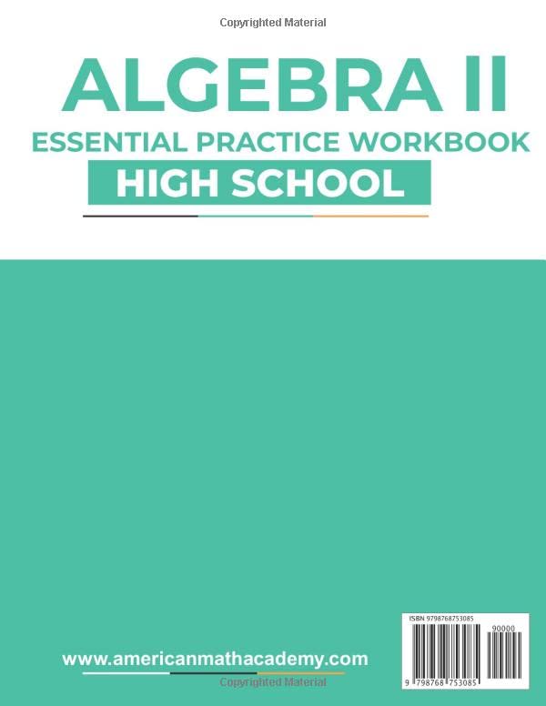 ALGEBRA II ESSENTIAL PRACTICE WORKBOOK: HIGH SCHOOL - Image 2