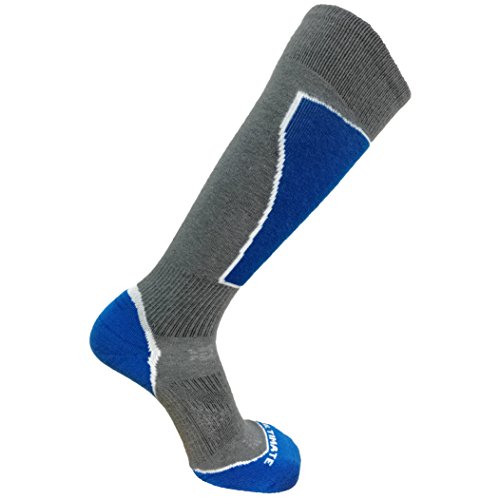 Ultimate Socks Mens Lightweight Merino Wool Ski Snowboard Performance Blue Medium 6-8.5 #TOP2
