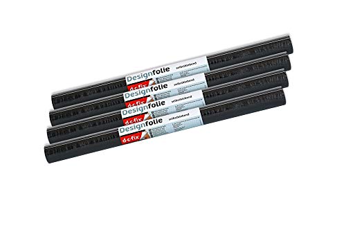 Película autoadhesiva d-c-fix 346-0034-4PK lavable e impermeable efecto madera negra 4 unidades 3