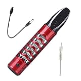 Tuxihapp Car Lazy Pipe Without Ash, Flameless Auto USB Charging Ashtray with No Ashes Dropping, Handheld Electric Car Cigarette Holder, Portable Vehicle Tungsten Lighter for Most Cars (Red)