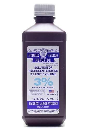 AmeriCan Goods Hydrogen Peroxide Solution 3% First Aid Medical Antiseptic and Multipurpose Cleaner 16oz Topical Wash for Cuts & Scrapes (2) - Thumbnail 3