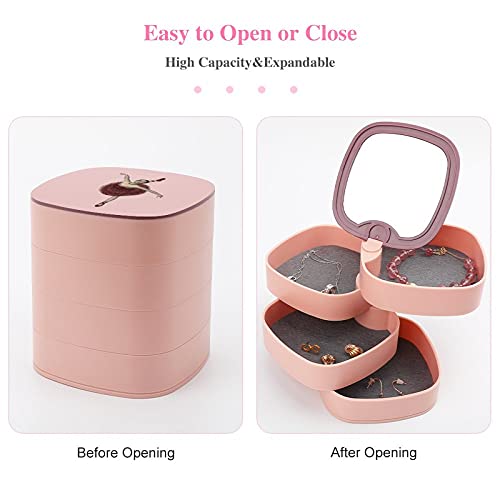 Jewelry Cases For Storage Rotate The Jewelry Boxart Beautiful Girl Dancing Red Skirt Jewelry Boxes For Women,Jewelry Boxes For Girls,Jewelry Boxes Bulk,Jewelry Boxes Wholesale #TOP2