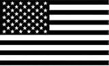 SecurePro Products Large 4' x 6' Rectangular Subdued United States American Flag Decal Stickers;...