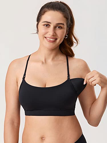 MOMANDA Yoga Nursing Bras for Breastfeeding Fixed Y Back Soft Support Nursing Sports Maternity Bra4