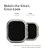 Ringke Slim for Apple Watch Ultra 3/2/1 Case (49 mm) [No More Discoloration / 2 Pack] Lightweight Solid Transparent Cover & Extra Color - Clear + Matte Black
