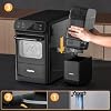INOVIVA Nugget Ice Maker مع 1.2 Gallon Tank ، 40lbs / 24H Soft & Chewable Ice ، Automatic Water Supply ، Preset Time ، Self-Cleaning ، Multifunctional Pellet Ice Machine for Home & Kitchen