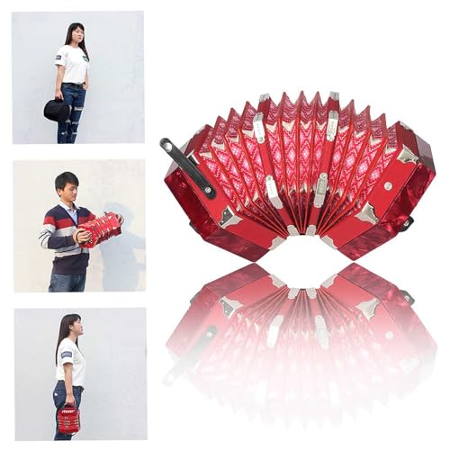 image for Febuliy Acordeones Para Adultos,Small Accordion,Anglo Concertina Accor