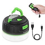 Sinvitron LED Camping Lights Lanterns Rechargeable, Hanging Camping Tent Lights Remote, Power Bank 6400mAh, Waterproof, Magnetic, 5 Light Mode, USB Rechargeable Lantern Flashlight for Power Outage