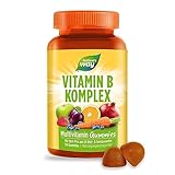 Nature's Way Vitamin B Komplex Multivitamin Gummies hochdosiert - lecker & gesunde Gummibärchen mit Vitamin C Folsäure & 8 B-Vitamine B1 B2 B3 B5 B6 Biotin Vitamin B12 - vegetarisch - 60 Stk