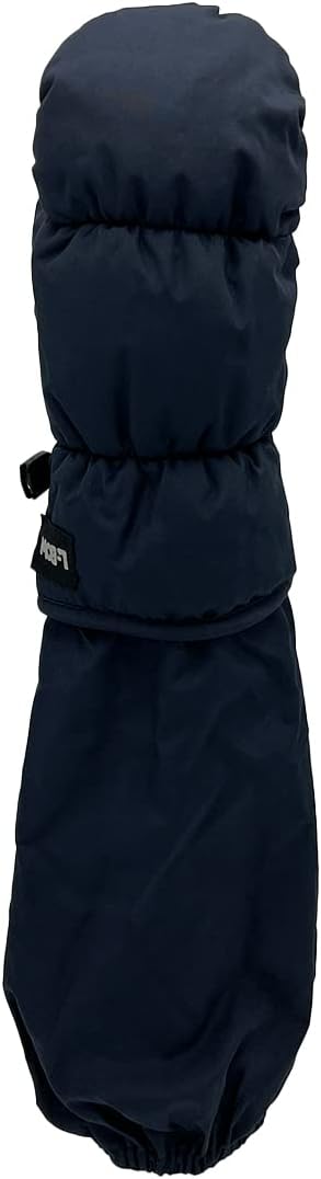L-Bow Kids Mittens + Puffy Mitten Style For Cold Weather + Waterproof Stay on Design