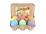 Regal Games Sidewalk Glitter Egg Chalk, 6 Count Chalk, Non-Toxic, Washable, Art Set