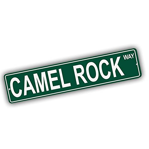Brotherhood Aluminum Road Sign for Camel Rock - Wyoming Mountain Wall Decor