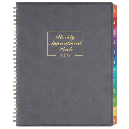2027 Weekly Appointment Book - Daily Hourly Planner 2027, 8.5" x 11"