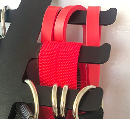 Tafeida Gym Storage Resistance Band Rack. 2 Pcs Upgraded Gym Equipment Storage Resistance Bands Holder. Home Gym Wall Storage, Resistance Bands Accessories & Home Gym Organization. (Classic 2 Pcs) #TOP5