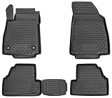 Walser XTR Gummifußmatten kompatibel mit Opel Mokka 06/2012-2017, Auto-Gummimatte, PKW-Fußmatten