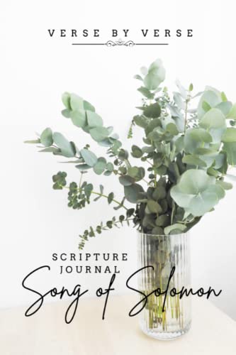 Journal des Écritures de la chanson de Salomon carnet étude biblique pour femmes