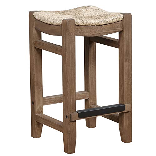 Alaterre Furniture Newport Rush Seat Counter Stool #TOP30