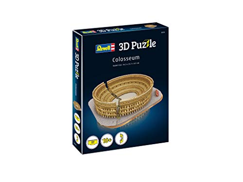 Revell 3D Puzzle 00204 I Kolosseum I 131 Teile I 4 Stunden Bauspaß für Jung Alt I ab 10 Jahren I Das berühmte Amphitheater Roms selber zusammenbauen