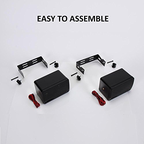 Pyramid 3-Way Indoor Outdoor Speaker System - 3.5 Inch 200W Pair Of Mini Box Ceiling Wall Mount Speakers W/1" Tweeter, 3.25" Woofer, 1.75” Midrange - Home Theater Entertainment, Pa System - 2022Sx #TOP2