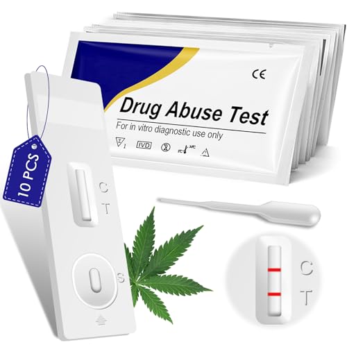 10 Pezzi Test Kit Rapido,Test rapido THC,Risultati e Affidabili