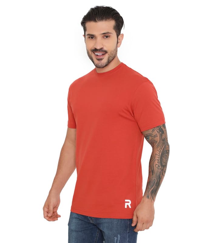 Image of Rivolta Men's Solid Regular Fit T-Shirt