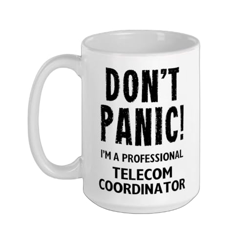 Telecom Coordinator Ceramic Mug, White, 15oz