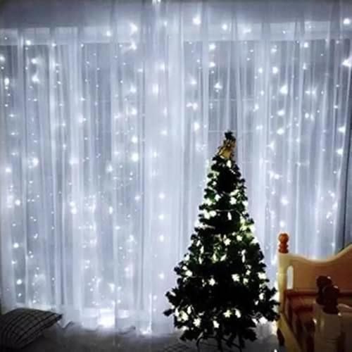 Cortina de Led 500 Leds Natal Natalino Rede 3,5 Metros Iluminaçao Casa Jardim Festa Decoraçao Confra