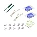 LionGothic Dermal Anchors Professional Piercing Kit 4mm tops base raise 2mm Forceps Punch Gloves