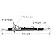 KAC Power Steering Rack and Pinion Unit for Trailblazer/Envoy 02-09,Rainier 04-07,Bravada 02-04,SSR 03-06,9-7x 05-09, Complete Hydraulic Steering Rack Pinion Assembly Automotive Replacement 22-1014, 1